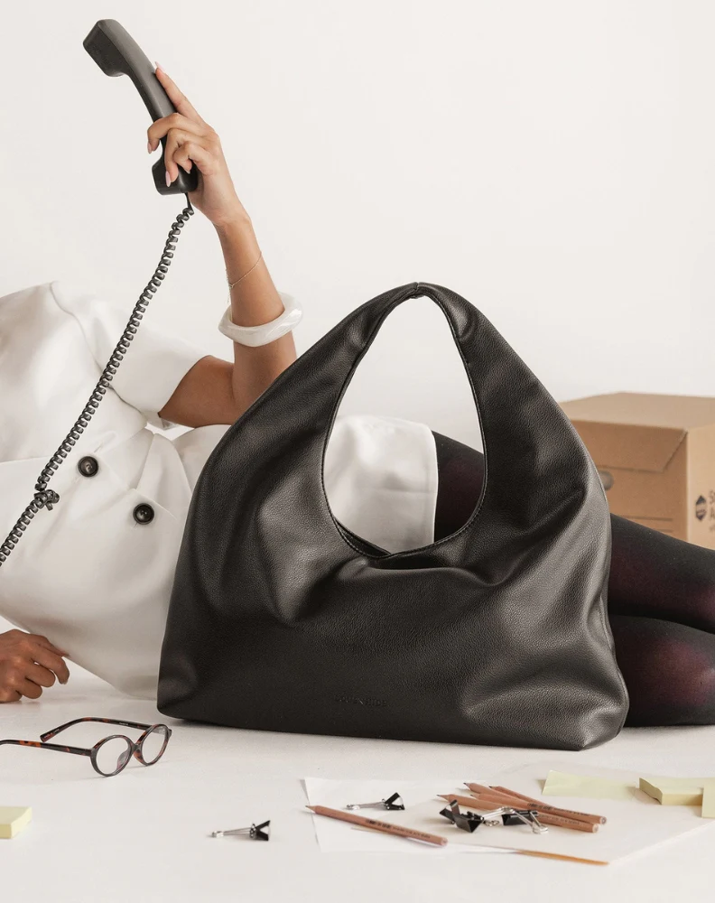Monaco Shoulder Bag - Black - Image 3