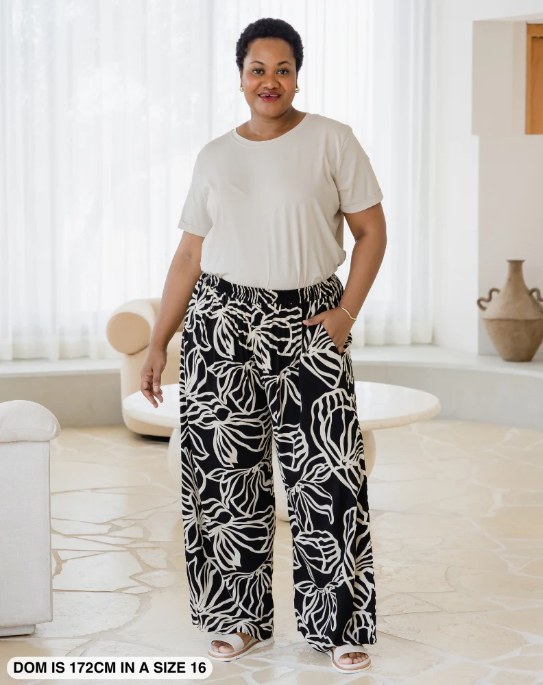 Morgan Pants - Midnight Palm - Image 3