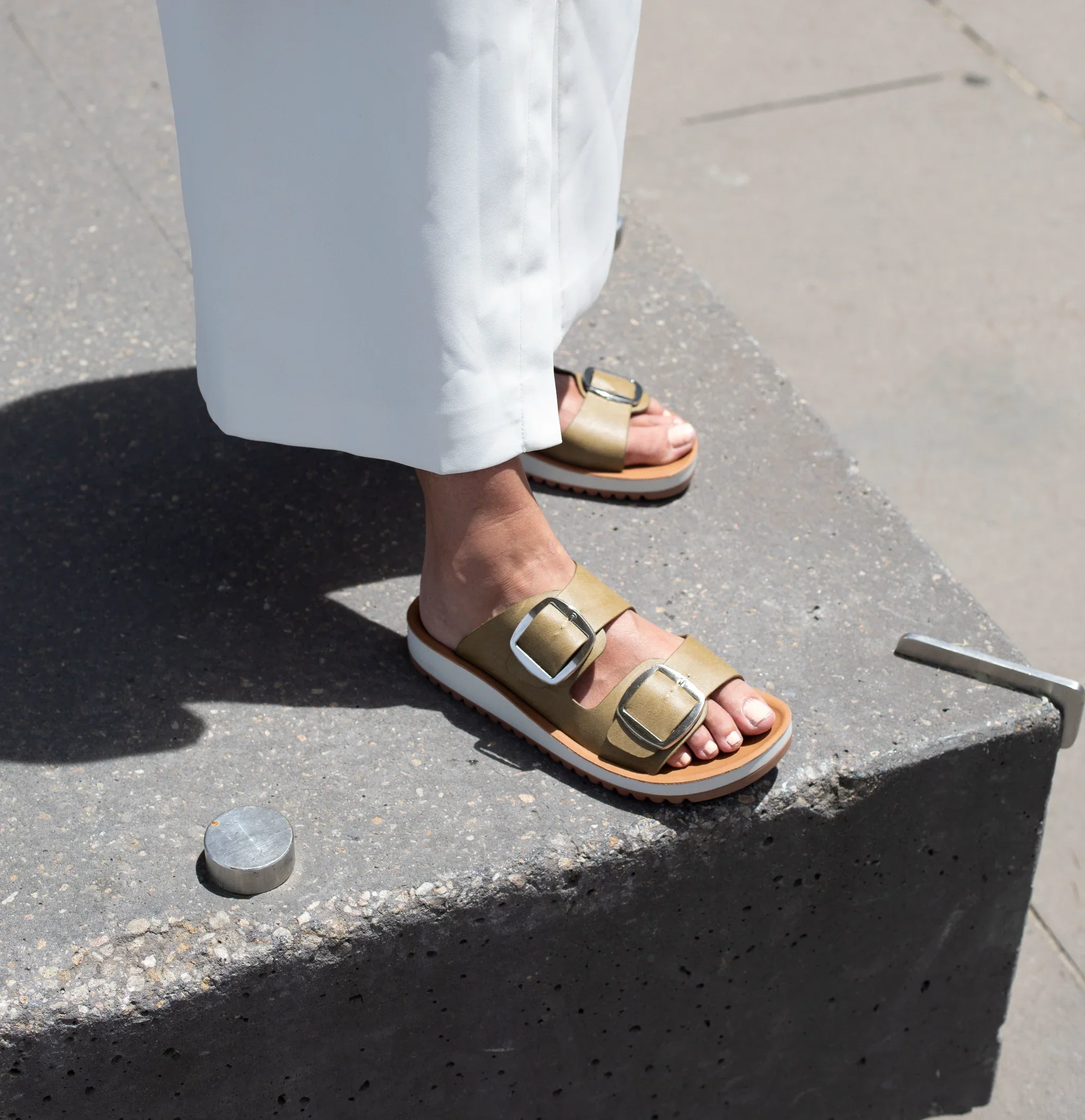 Naara Sandal - Olive - Image 2