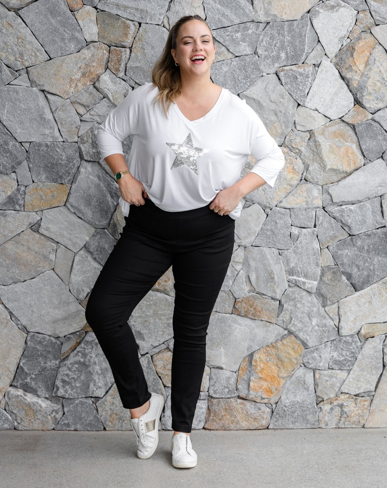 Pull On Pant - Black - Image 4