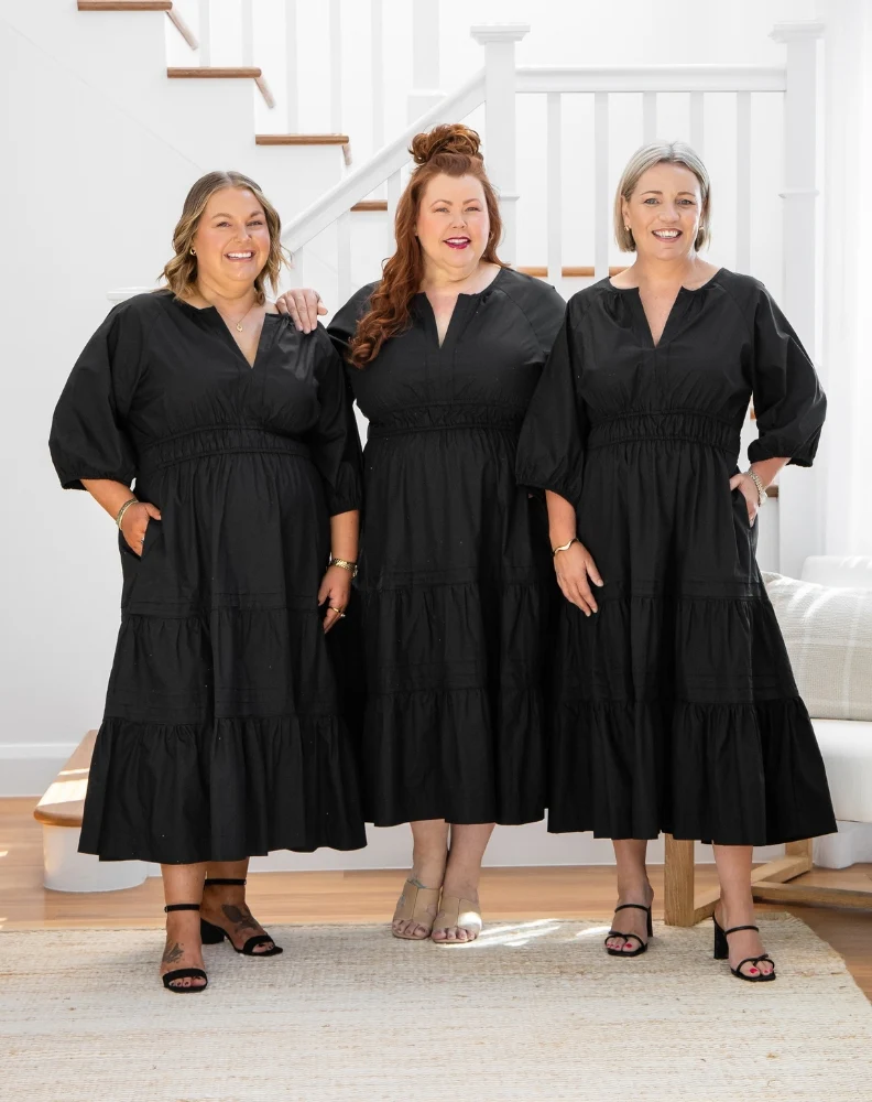 Olive Midi Dress - Black - Image 3