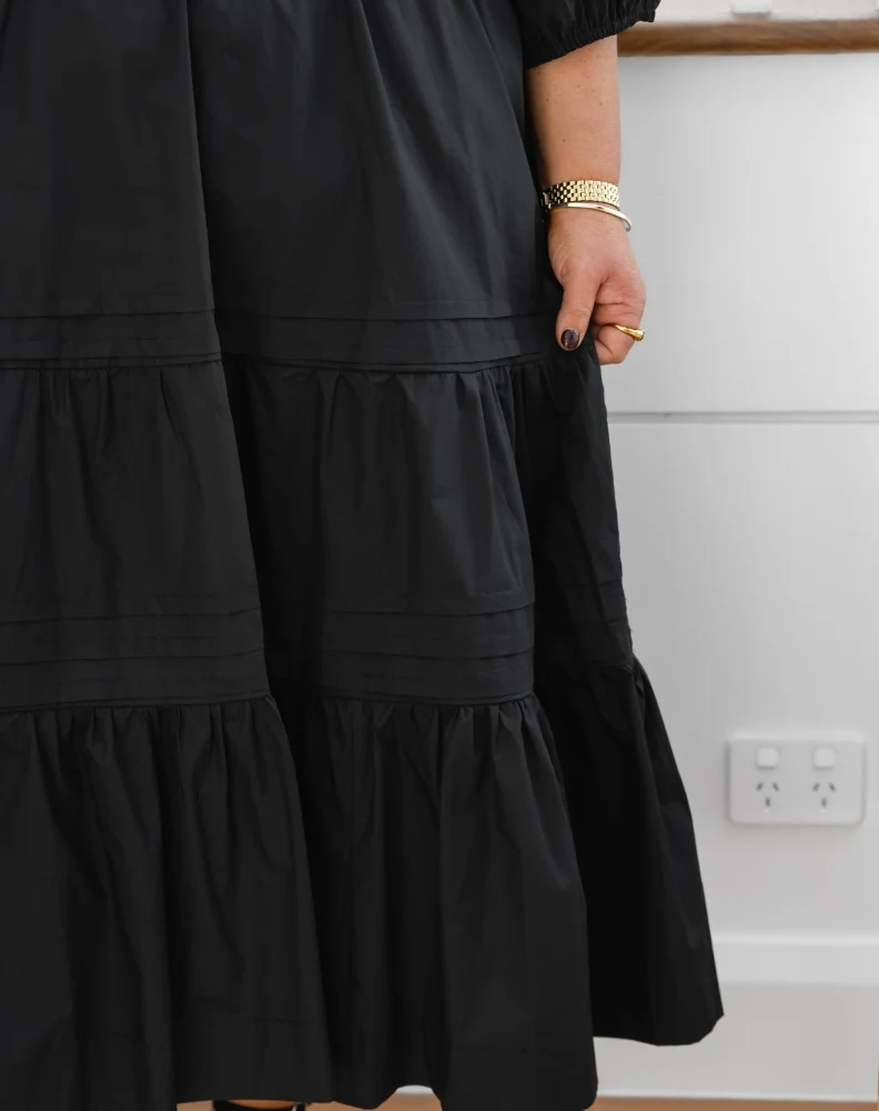 Olive Midi Dress - Black - Image 7