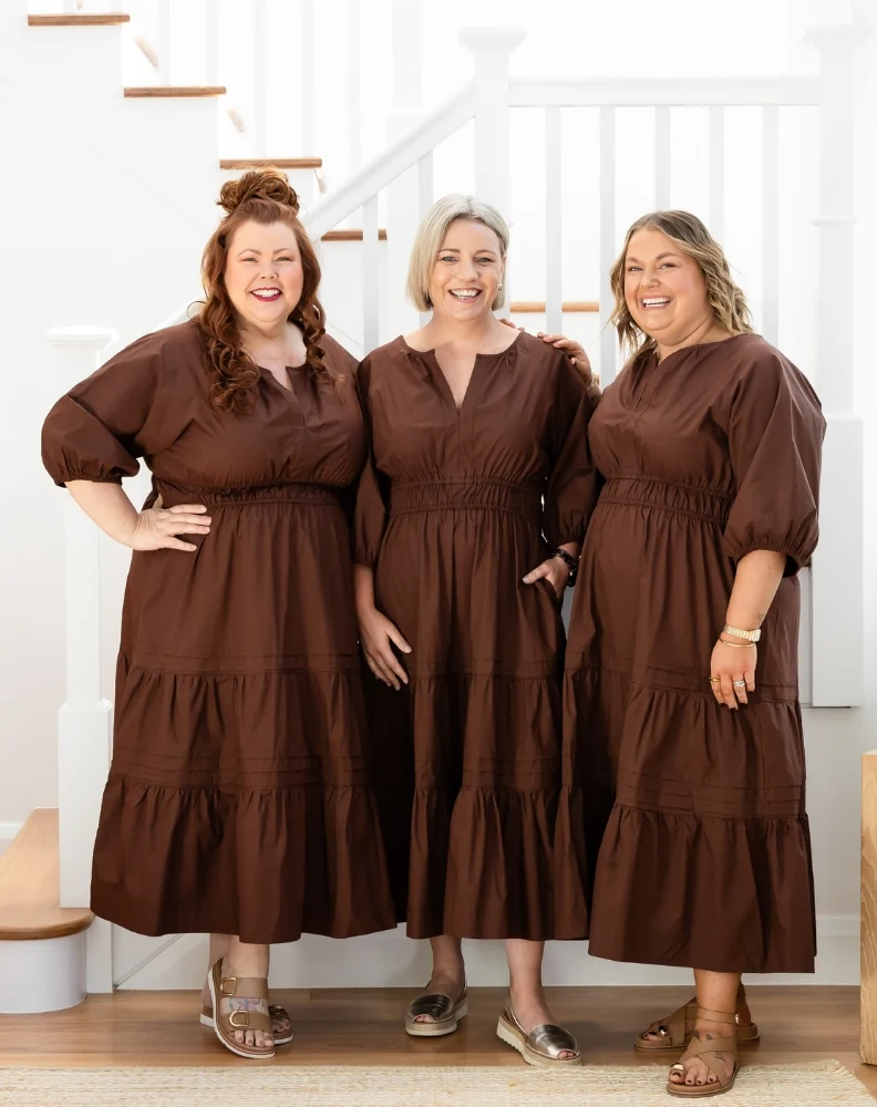 Olive Midi Dress - Chocolate - Image 3