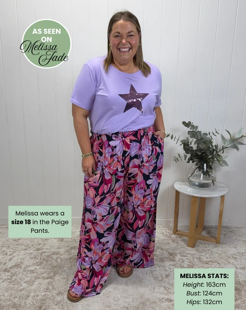 Paige Pants - Lilac Floral - Image 3