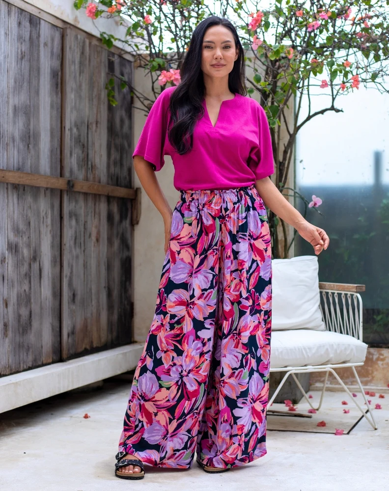 Paige Pants - Lilac Floral - Image 4