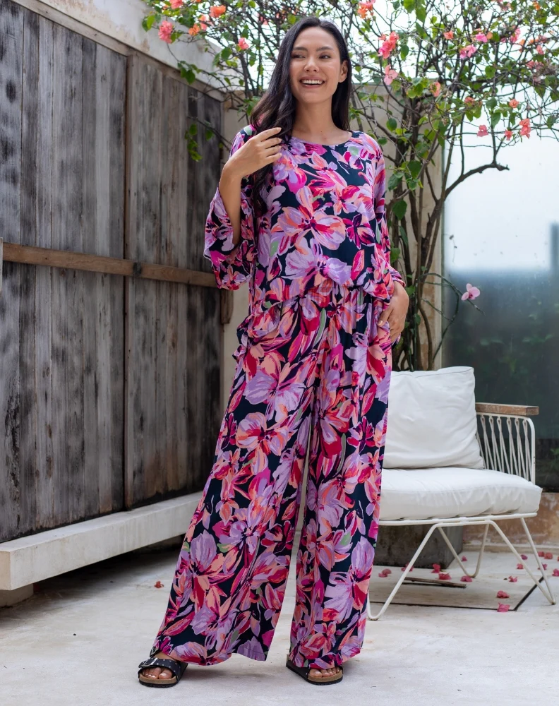 Paige Pants - Lilac Floral - Image 9
