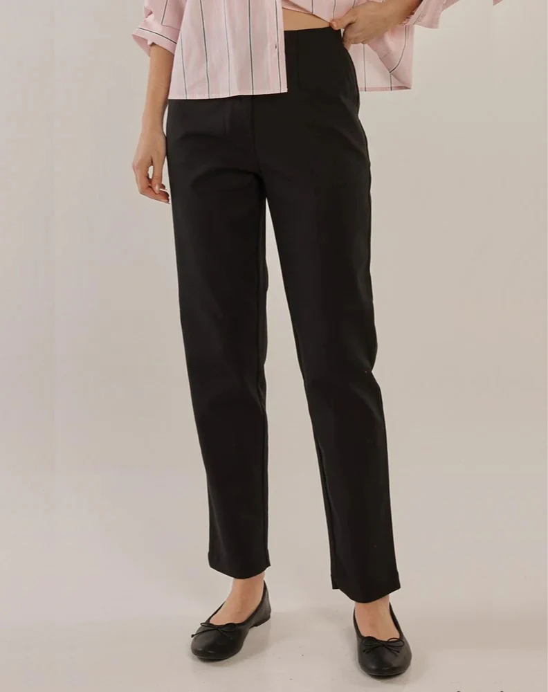 Paloma Straight Leg Pant - Black