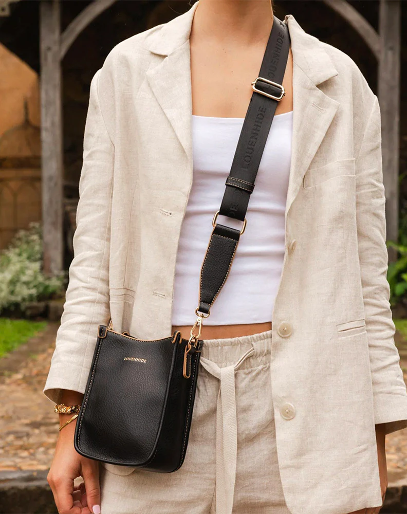 Parker Phone Crossbody Bag - Black - Image 3