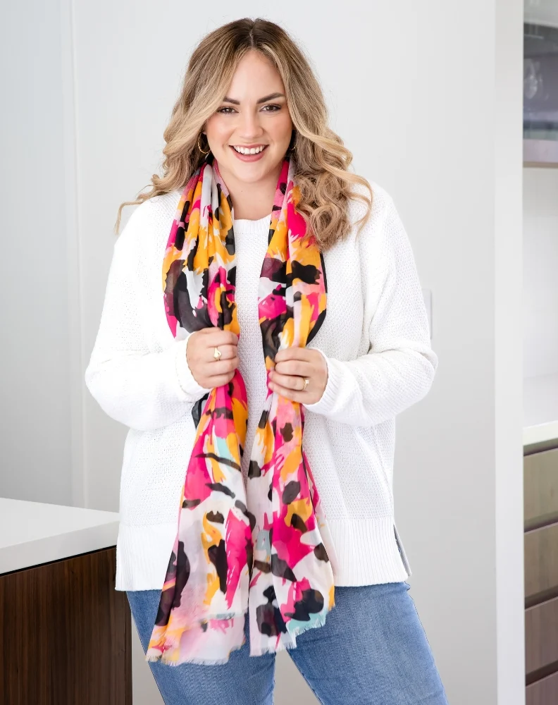 Bright Leopard Scarf - Image 2