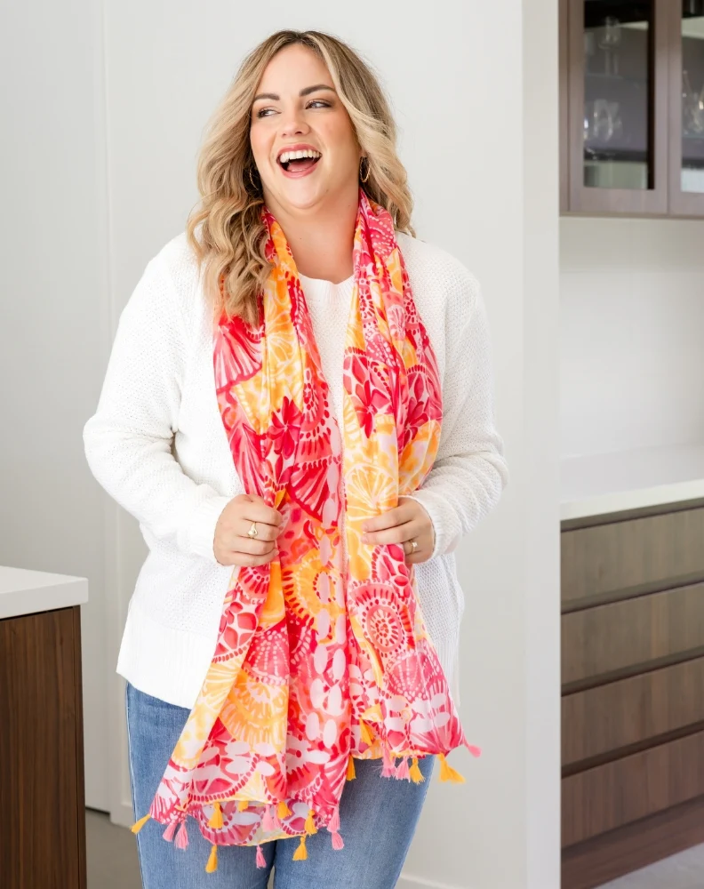 Orange Burst Scarf