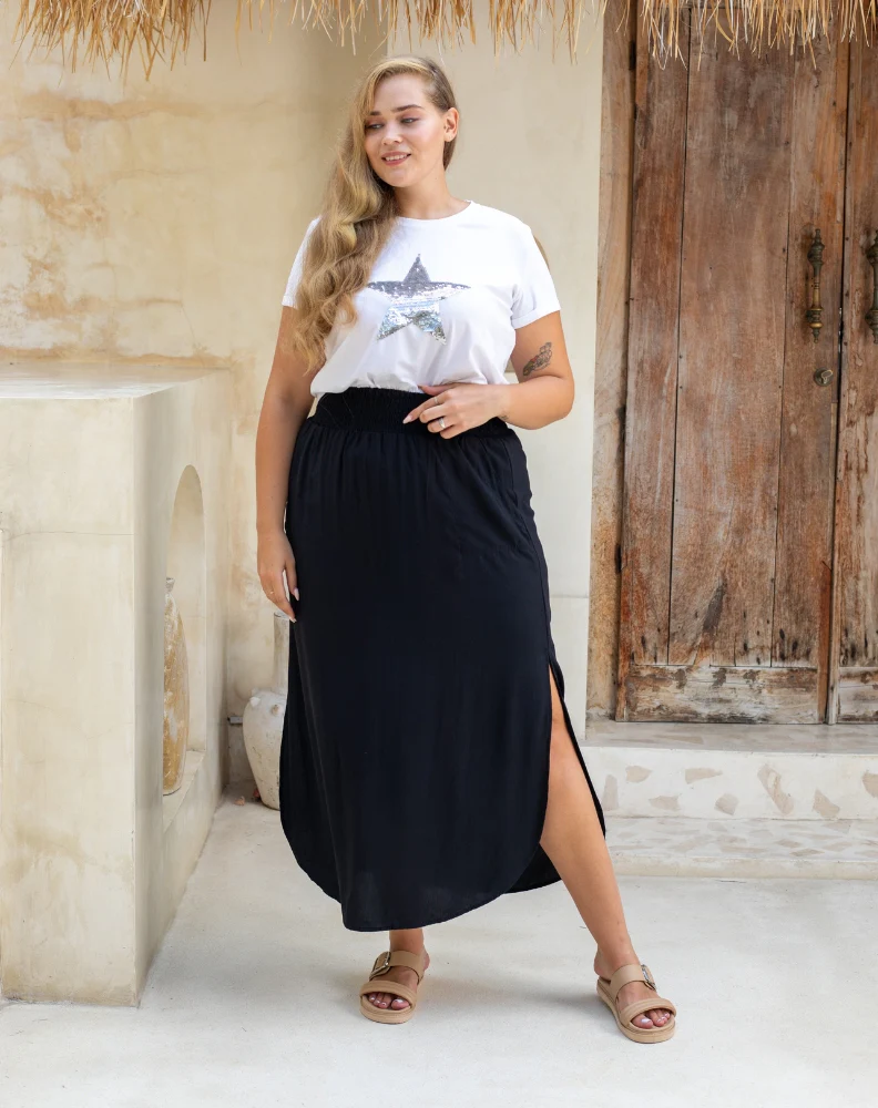 Resort Midi Skirt Black - Image 8