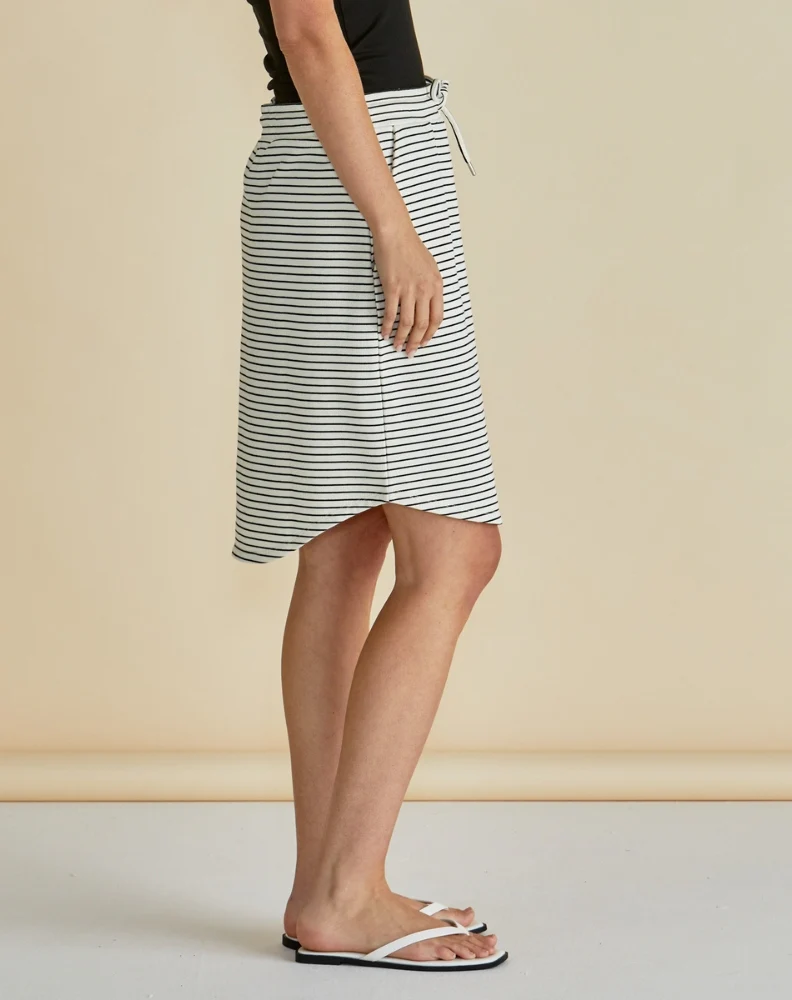 Retreat Skirt⁠ - White/Black Stripe - Image 3