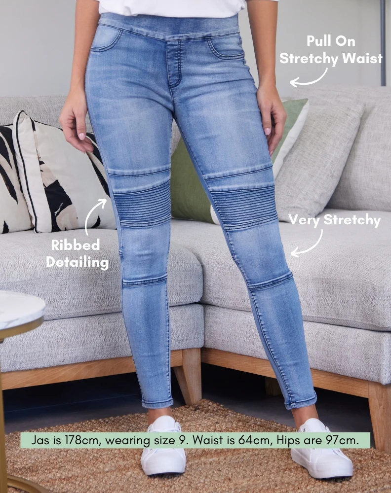 Ribbed Jean -Distressed - Image 3