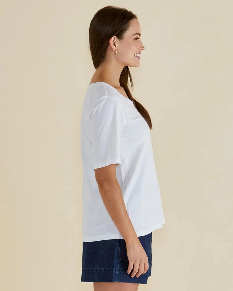 Riley Tee - White - Image 3