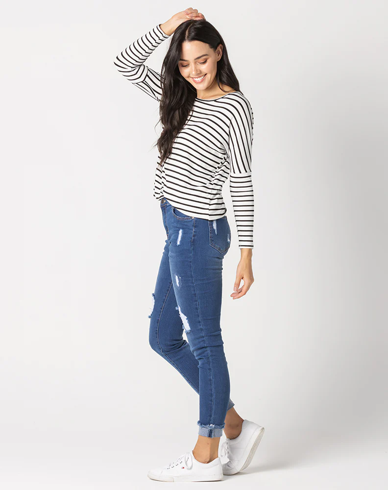 Ripped Jean -Blue - Image 5