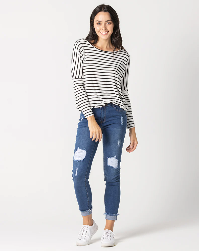 Ripped Jean -Blue - Image 8