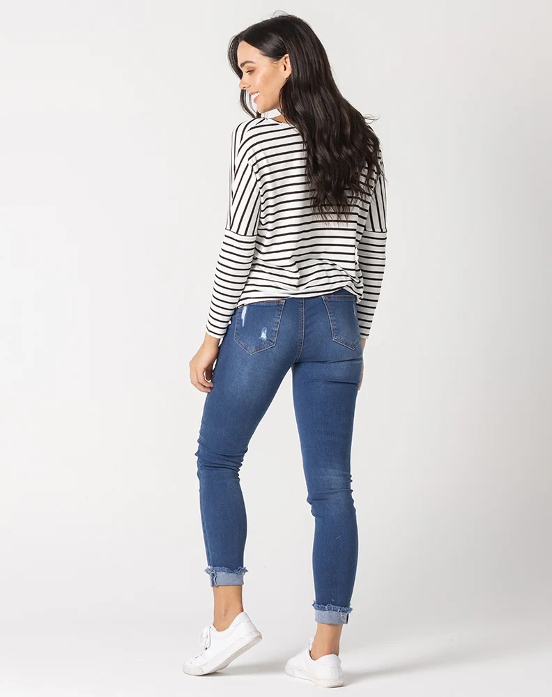 Ripped Jean -Blue - Image 9