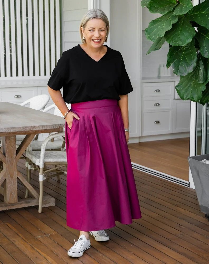 Sadie Skirt - Cherry - Image 9