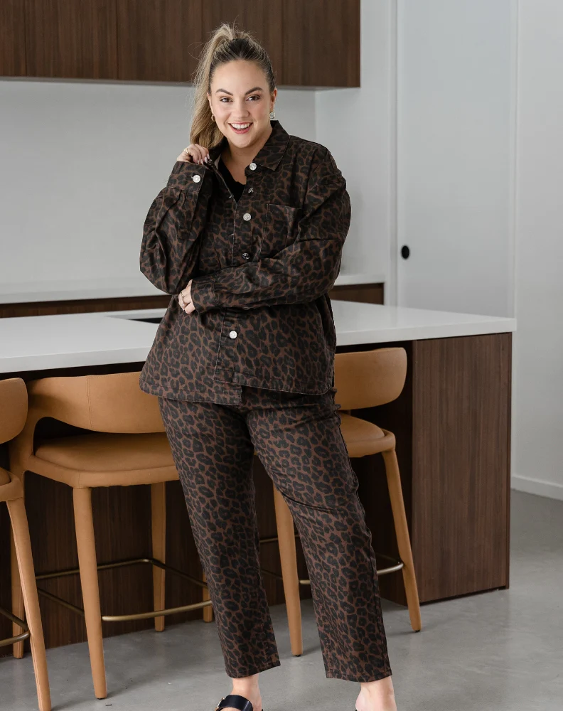 Sloane Shacket - Leopard - Image 9