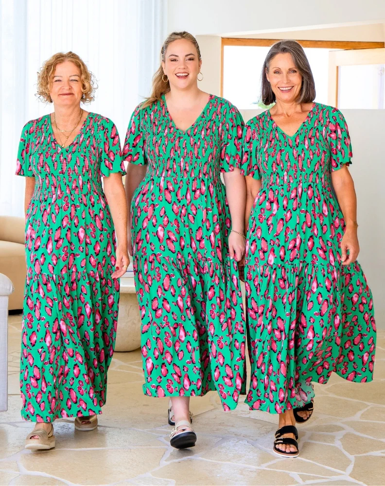Noel Dress - Green Leopard - Image 12
