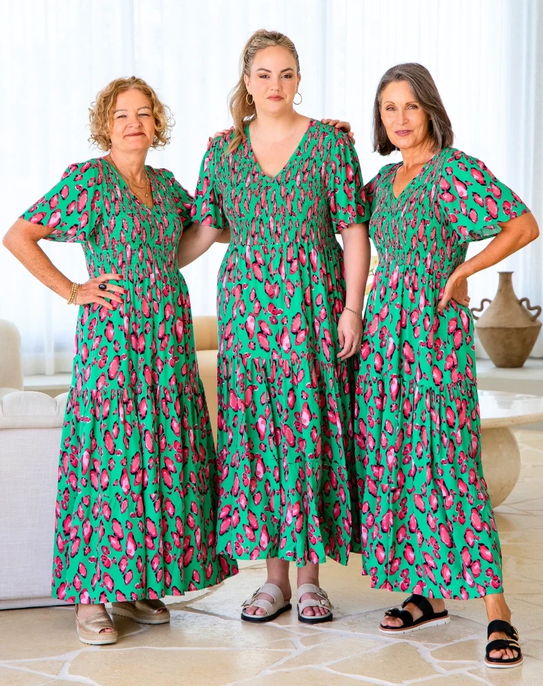 Noel Dress - Green Leopard - Image 4
