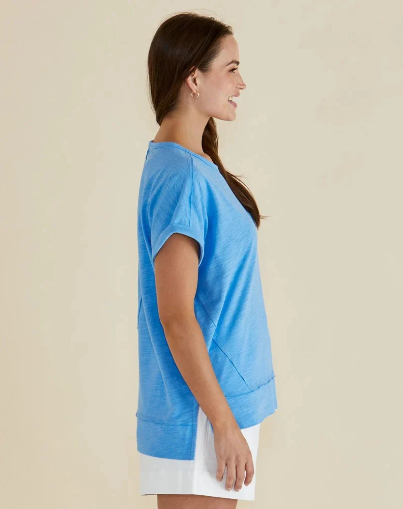 Shirley Short Sleeve Tee - Blue - Image 3