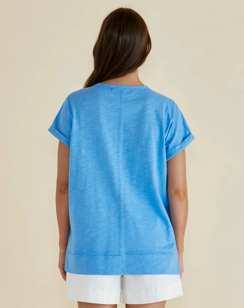Shirley Short Sleeve Tee - Blue - Image 4