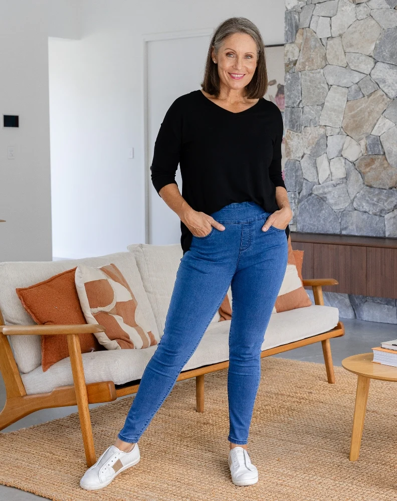 Slip on Jean - Blue Denim - Image 4