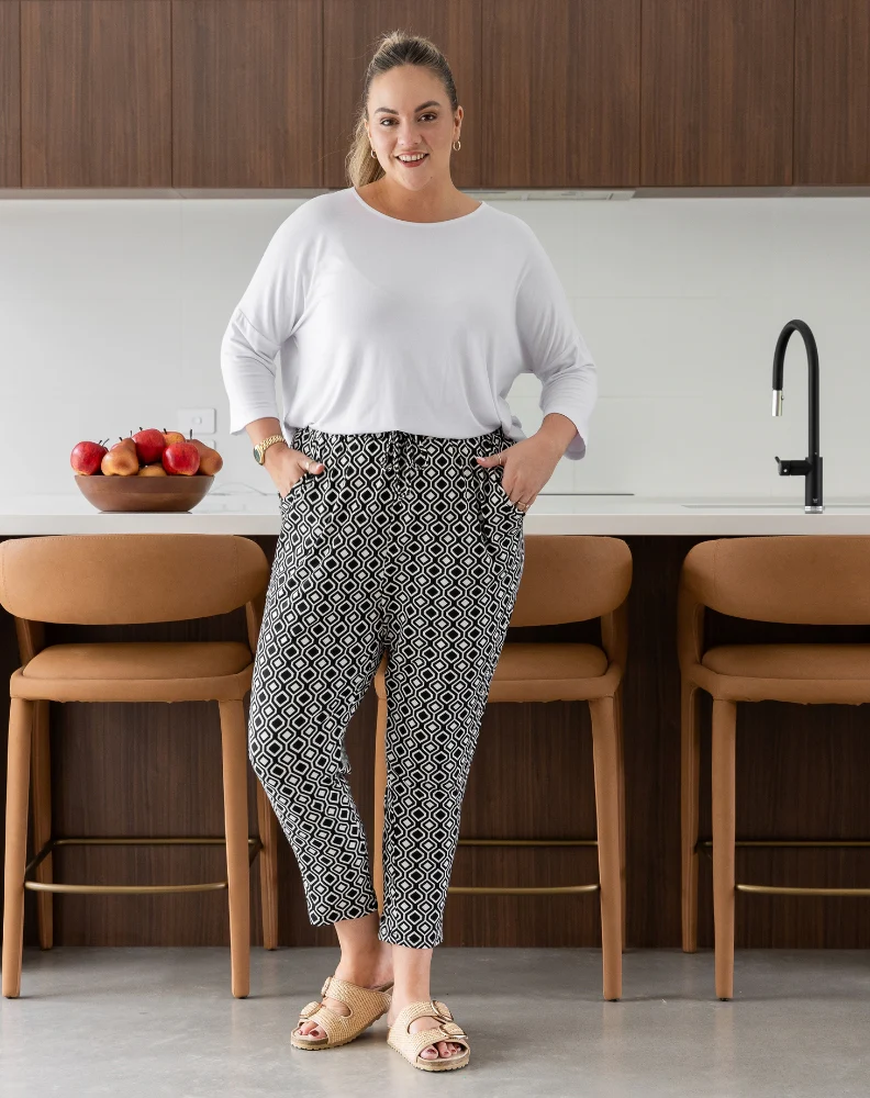 Slouch Pant -Aztec Black - Image 6