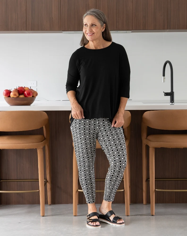 Slouch Pant -Aztec Black - Image 7