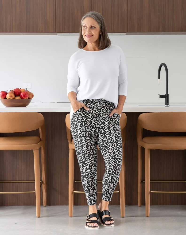 Slouch Pant -Aztec Black - Image 8