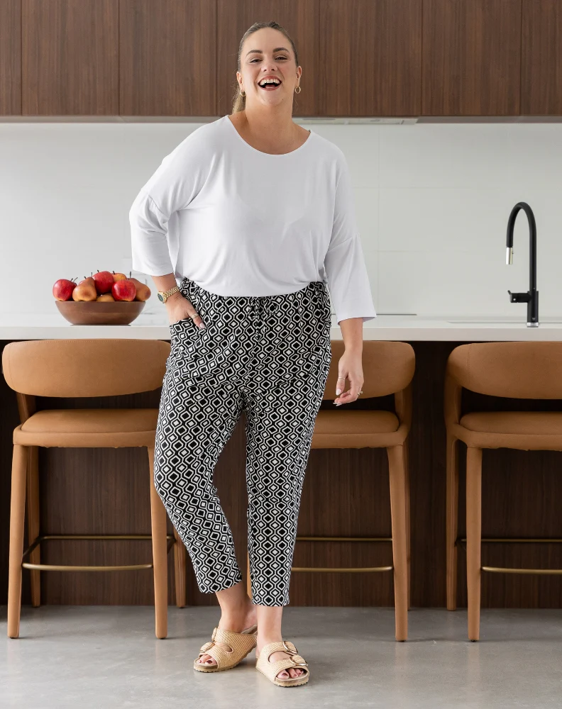 Slouch Pant -Aztec Black - Image 9