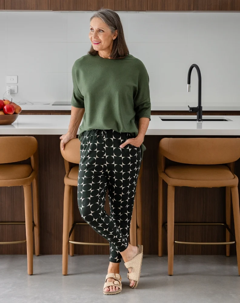 Slouch Pant - Geo Forest - Image 3