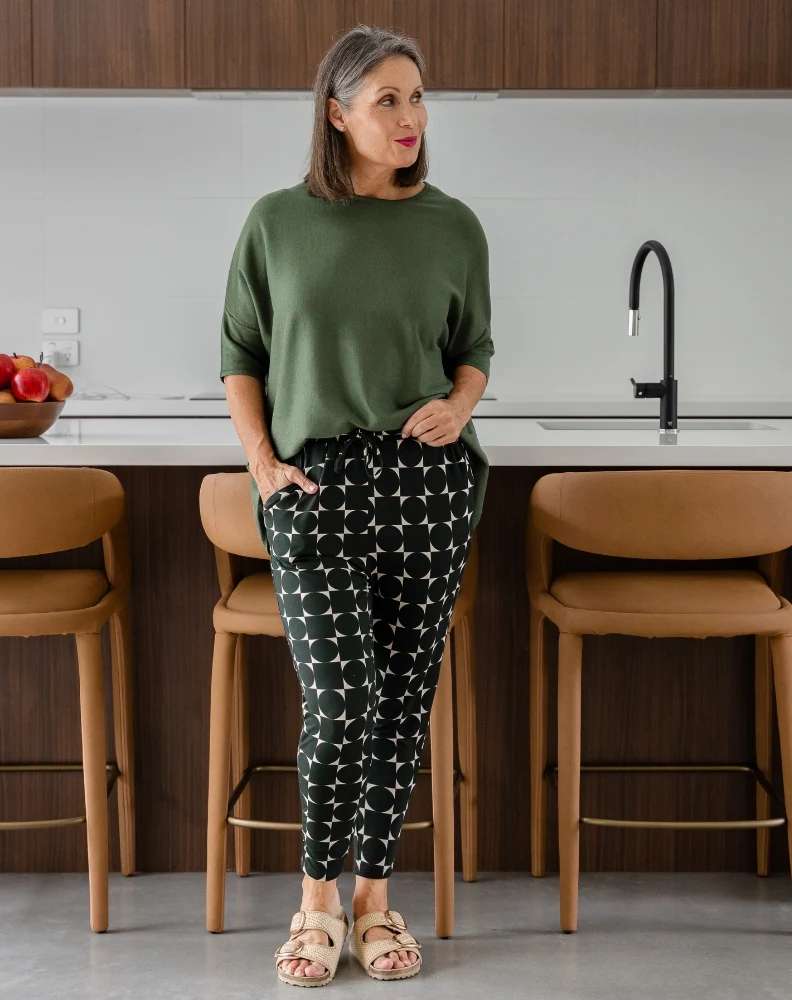 Slouch Pant - Geo Forest - Image 8