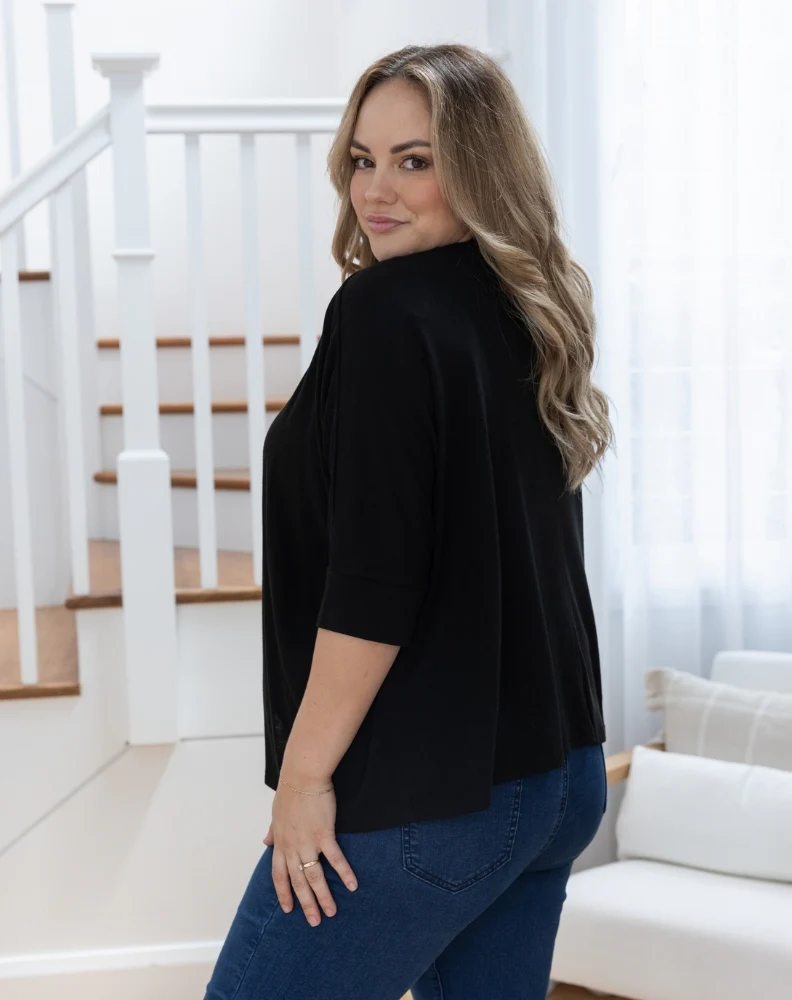 Slouch Shrug - Black - Image 6