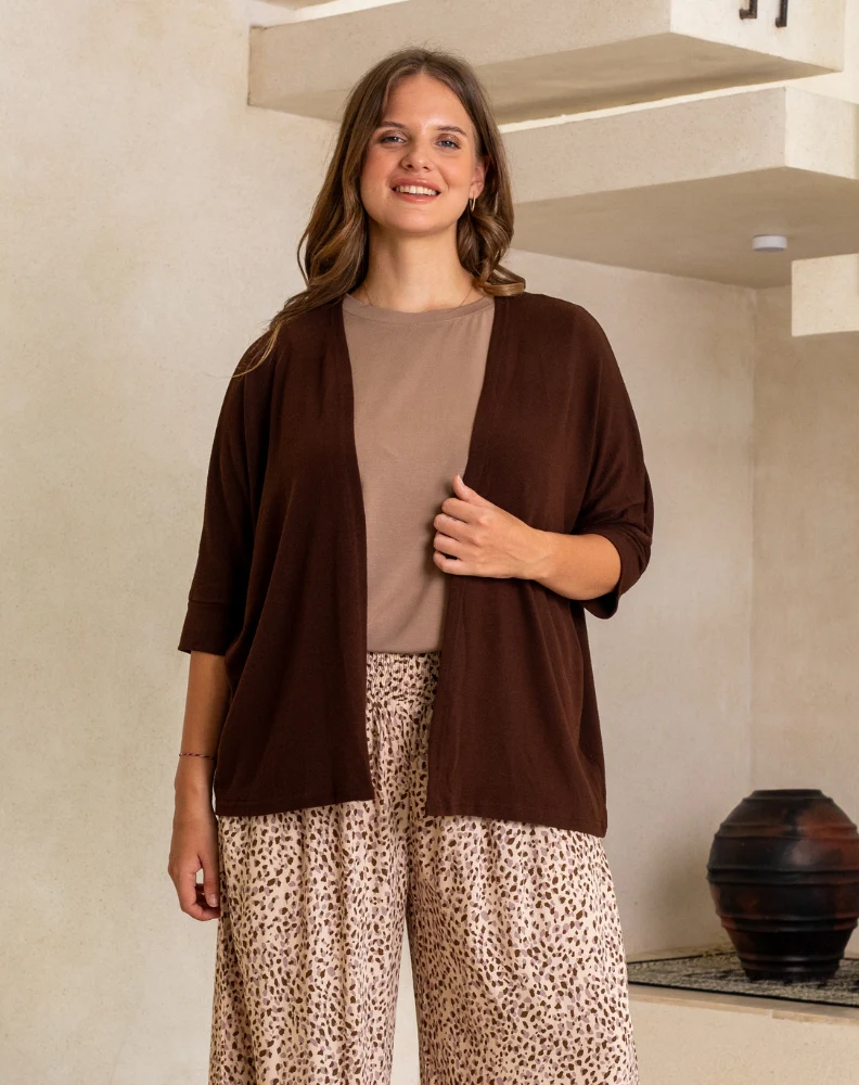 Slouch Shrug - Chocolate - Image 4
