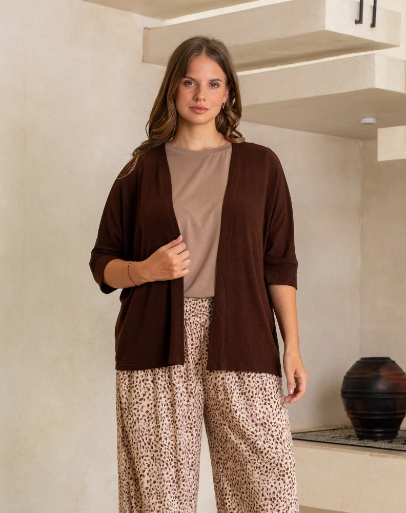 Slouch Shrug - Chocolate - Image 7