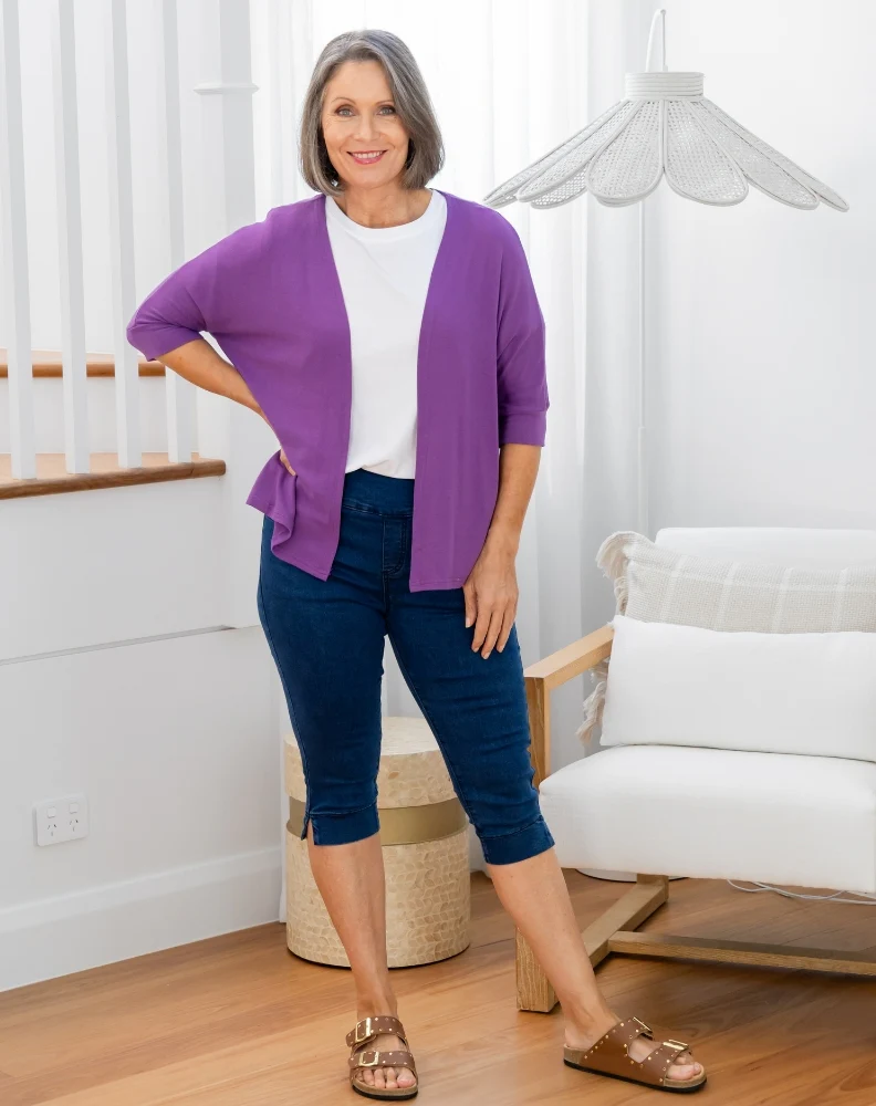 Slouch Shrug - Mauve - Image 3