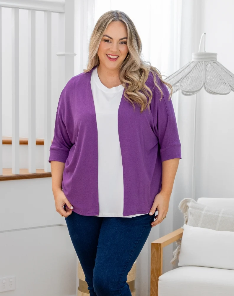 Slouch Shrug - Mauve - Image 4