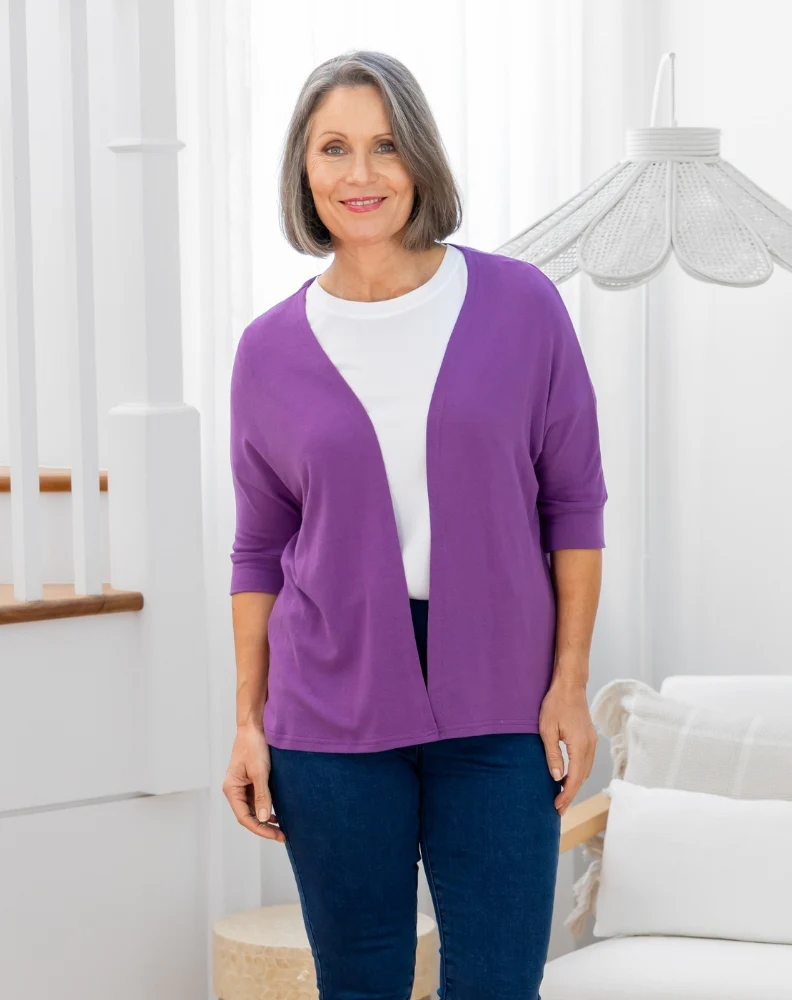Slouch Shrug - Mauve - Image 5