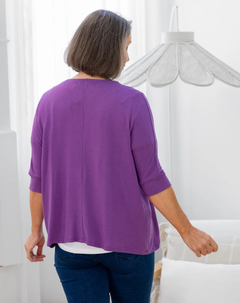 Slouch Shrug - Mauve - Image 7