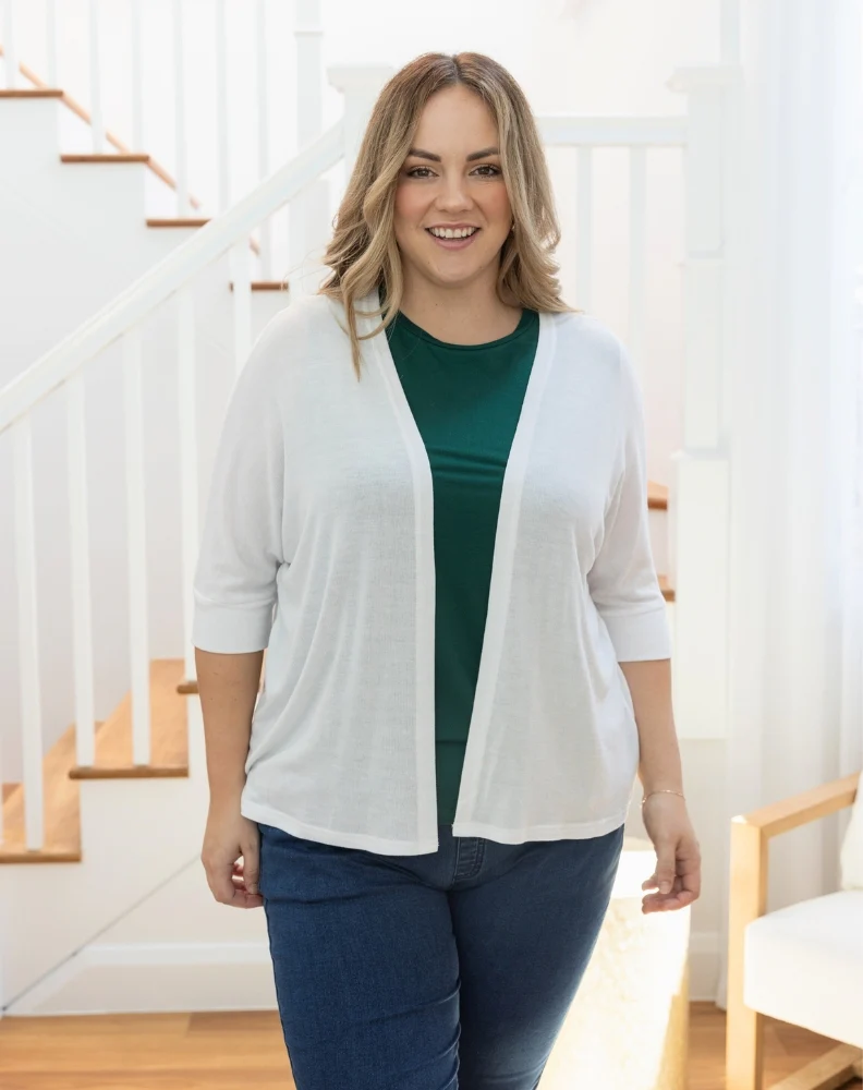 Slouch Shrug - White - Image 5