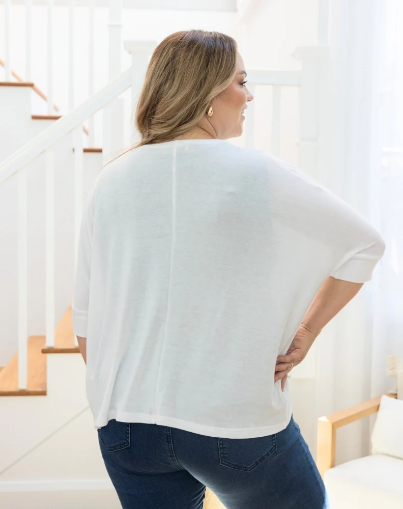 Slouch Shrug - White - Image 7