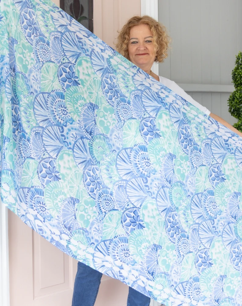 Blue Burst Scarf - Image 3