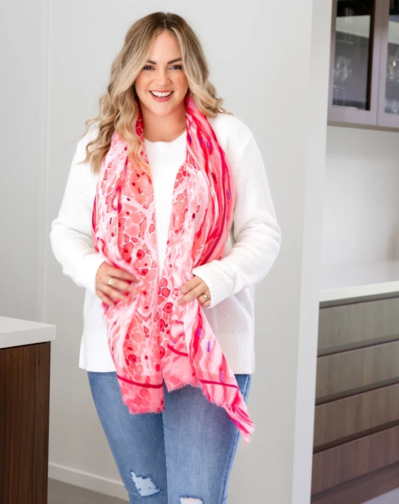 Pink Burst Scarf - Image 2