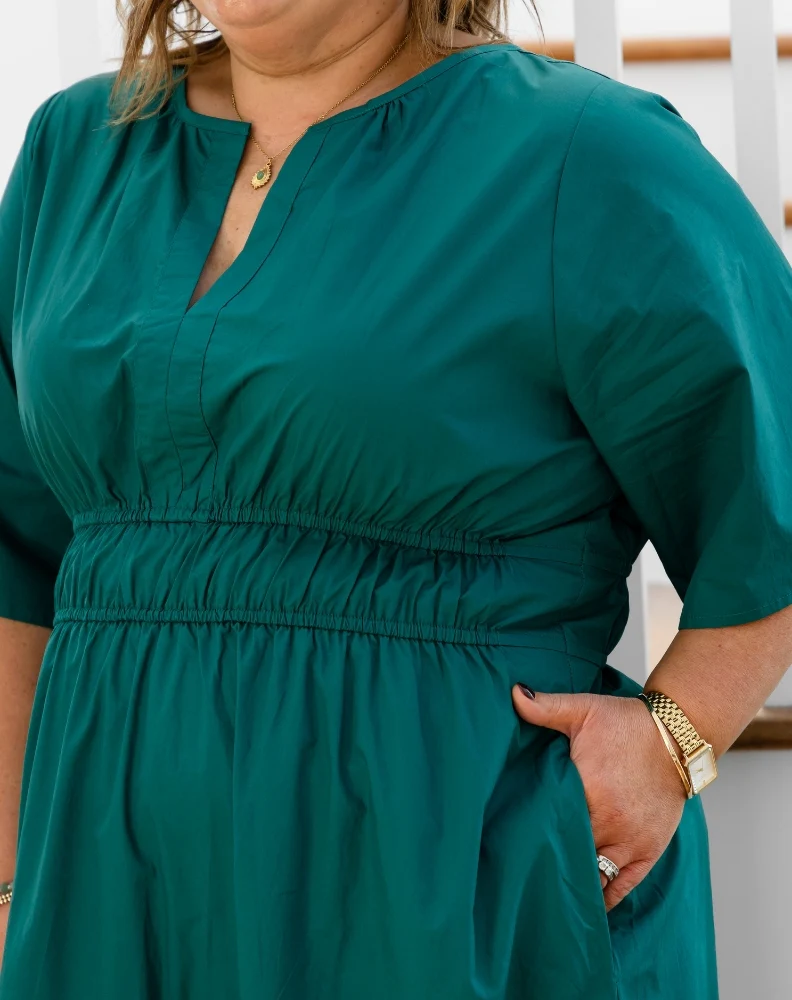 Teddie Maxi Dress - Forest - Image 5