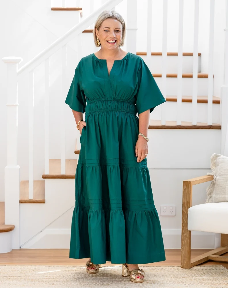 Teddie Maxi Dress - Forest - Image 6