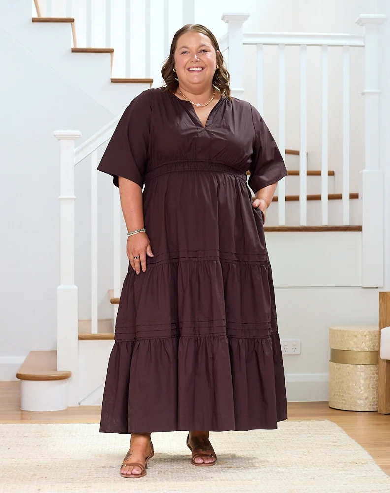 Teddie Maxi Dress - Chocolate