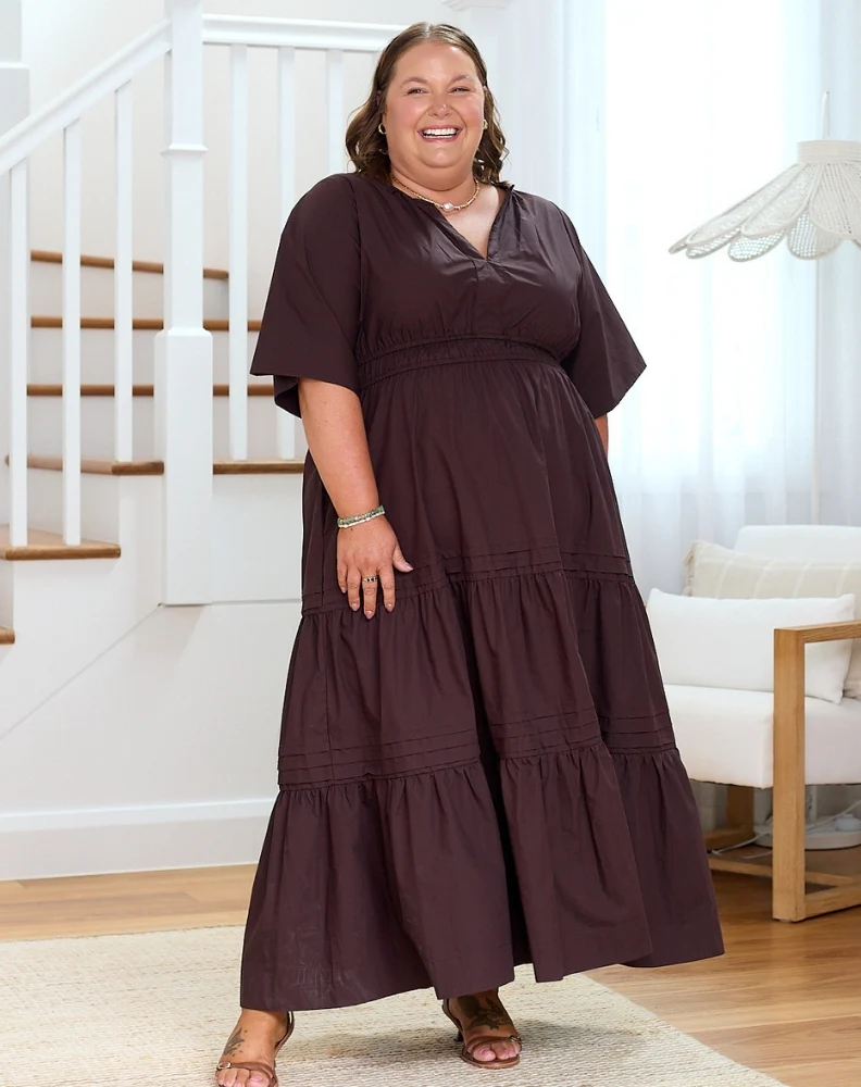 Teddie Maxi Dress - Chocolate - Image 12