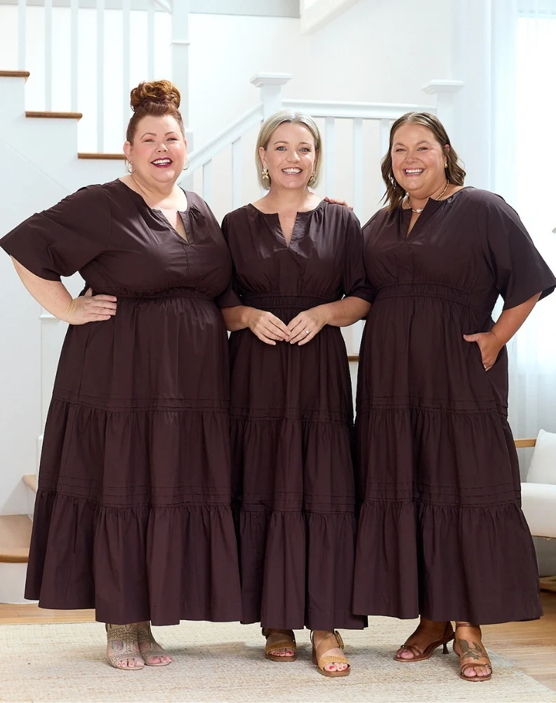 Teddie Maxi Dress - Chocolate - Image 2